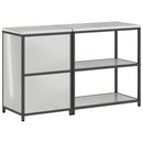 Køkkenopbevaringssæt HATTEM 2 pcs Sølv Galvaniseret stål