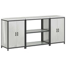 Køkkenopbevaringssæt HATTEM 3 pcs Sølv Galvaniseret stål