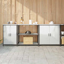 Køkkenopbevaringssæt HATTEM 3 pcs Sølv Galvaniseret stål