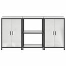 Køkkenopbevaringssæt HATTEM 3 pcs Sølv Galvaniseret stål