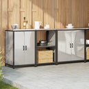 Køkkenopbevaringssæt HATTEM 3 pcs Sølv Galvaniseret stål