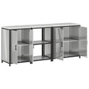 Køkkenopbevaringssæt HATTEM 3 pcs Sølv Galvaniseret stål