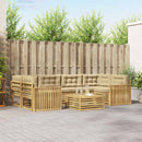 Udendørs sofagruppe 7 pcs Hvid og Beige