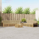 Udendørs sofagruppe 8 pcs Hvid og Beige 79 x 79 x 37 cm