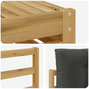 Udendørs sofagruppe 6 pcs Hvid og antracit 79 x 79 x 37 cm