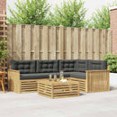 Udendørs sofagruppe 5 pcs Hvid og antracit 79 x 79 x 37 cm