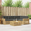 Udendørs sofagruppe 5 pcs Hvid og antracit 79 x 79 x 37 cm