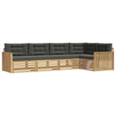 Udendørs sofagruppe 5 pcs Hvid og antracit 327 x 168,5 x 73 cm