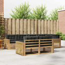 Udendørs sofagruppe 7 pcs Hvid og antracit 331 x 172,5 x 73 cm