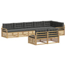 Udendørs sofagruppe 8 pcs Hvid og antracit 408 x 170,5 x 73 cm