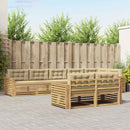 Udendørs sofagruppe 8 pcs Hvid og Beige 410 x 172,5 x 73 cm