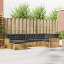 Udendørs sofagruppe 6 pcs Hvid og antracit 327 x 168,5 x 73 cm