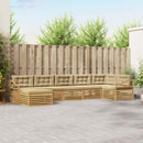 Udendørs sofagruppe 7 pcs Hvid og Beige