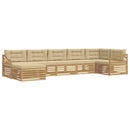 Udendørs sofagruppe 7 pcs Hvid og Beige