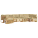 Udendørs sofagruppe med pude 7 pcs Hvid og Beige