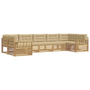 Udendørs sofagruppe med pude 7 pcs Hvid og Beige