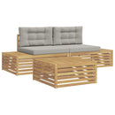 3 Stk Udendørs sofagruppe Polyester Hvid