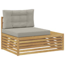 4 Stk Udendørs sofagruppe Polyester Hvid