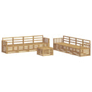Udendørs sofagruppe 9 pcs Hvid 59 x 59 x 37 cm