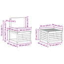Sofasæt Massivt Akacietræ