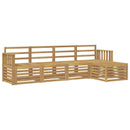 Udendørs sofagruppe 5 pcs Hvid 249 x 122,5 x 73 cm