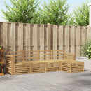 Udendørs sofagruppe 5 pcs Hvid 257 x 122,5 x 73 cm