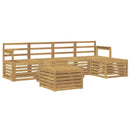 Udendørs sofagruppe 6 pcs Hvid 59 x 59 x 37 cm