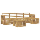 Udendørs sofagruppe 6 pcs Hvid 59 x 59 x 37 cm