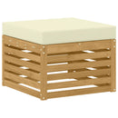 Udendørs sofagruppe 6 pcs Hvid og cremefarvet 59 x 59 x 37 cm