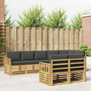 Udendørs sofagruppe 8 pcs Hvid og antracit 306 x 128,5 x 73 cm