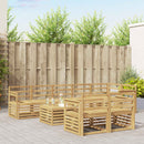 Udendørs sofagruppe 9 pcs Hvid 59 x 59 x 37 cm