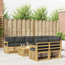 Udendørs sofagruppe 8 pcs Hvid og antracit 59 x 59 x 37 cm