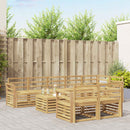 Udendørs sofagruppe 9 pcs Hvid 59 x 59 x 37 cm