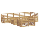 Udendørs sofagruppe 9 pcs Hvid 59 x 59 x 37 cm