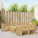 Udendørs sofagruppe 9 pcs Hvid 59 x 59 x 37 cm