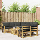 Udendørs sofagruppe 8 pcs Hvid og antracit 59 x 59 x 37 cm
