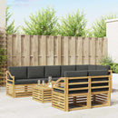 Udendørs sofagruppe 8 pcs Hvid og antracit 59 x 59 x 37 cm