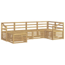 Udendørs sofagruppe 6 pcs Hvid Polyester
