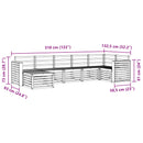 Udendørs sofagruppe 7 pcs Hvid