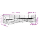 Udendørs sofagruppe 7 pcs Hvid