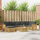 Udendørs sofagruppe 8 pcs Hvid og antracit 59 x 59 x 37 cm