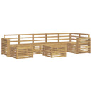 Udendørs sofagruppe 8 pcs Hvid 59 x 59 x 37 cm