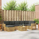 Udendørs sofagruppe 8 pcs Hvid og antracit 59 x 59 x 37 cm