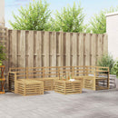 Udendørs sofagruppe 8 pcs Hvid 59 x 59 x 37 cm