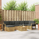 Udendørs sofagruppe 8 pcs Hvid og antracit 59 x 59 x 37 cm