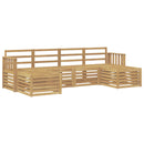 Udendørs sofagruppe 5 pcs Hvid 249 x 122,5 x 73 cm