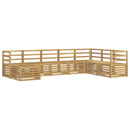Udendørs sofagruppe 8 pcs Hvid 304 x 185,5 x 73 cm