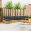 Udendørs sofagruppe 8 pcs Hvid og antracit 306 x 187,5 x 73 cm