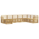 Udendørs sofagruppe 8 pcs Hvid 308 x 190 x 73 cm