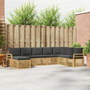 Udendørs sofagruppe 8 pcs Hvid og antracit 308 x 190 x 73 cm